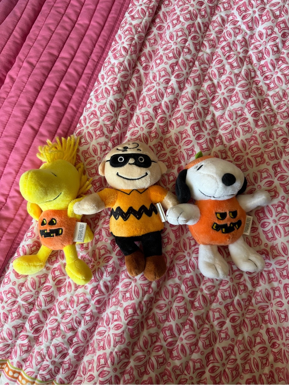NWOT Peanuts Charlie Brown Woodstock Snoopy Halloween Squeaky Dog Toy